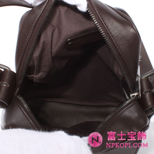 Bottega Veneta/ボッテガ・ヴェネタ  カーフレザー ショルダーバッグ ダークブラウン 163313V46512040